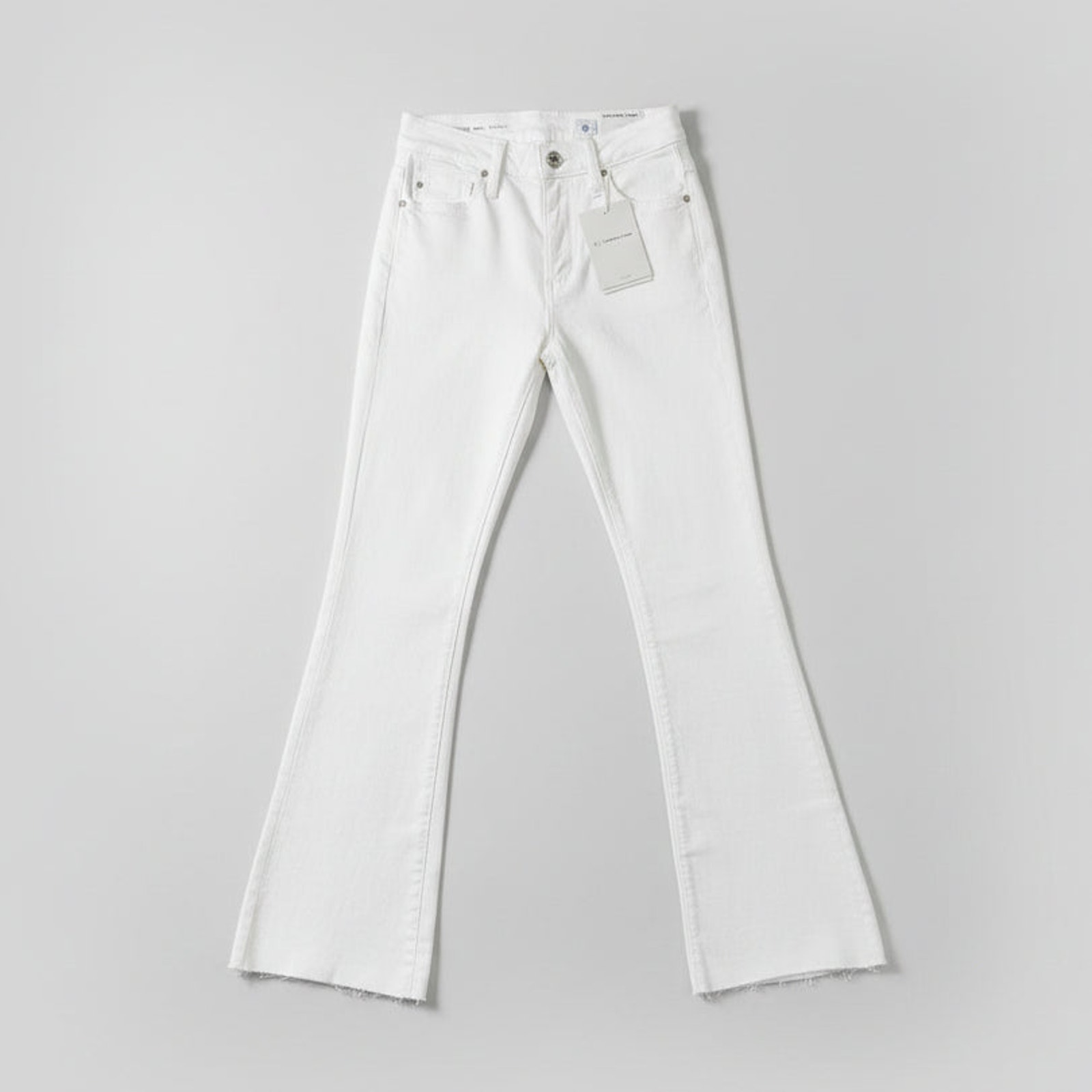 Ag Jeans White Farrah Boot Crop High-Rise, Size 24, New With Tags!